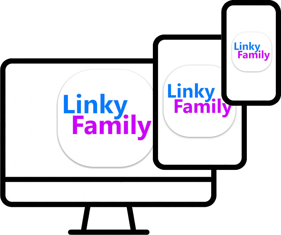 LinkyFamily fonctionne sur ordinateur, tablette et smartphone